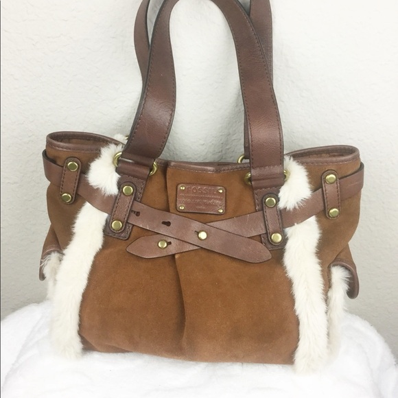 FOSSIL Brown Suede Handbag - Picture 1 of 8